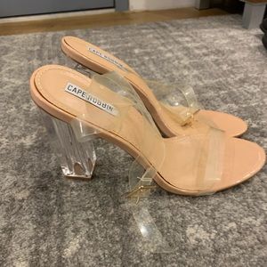 Cape Robbin clear heel sandal